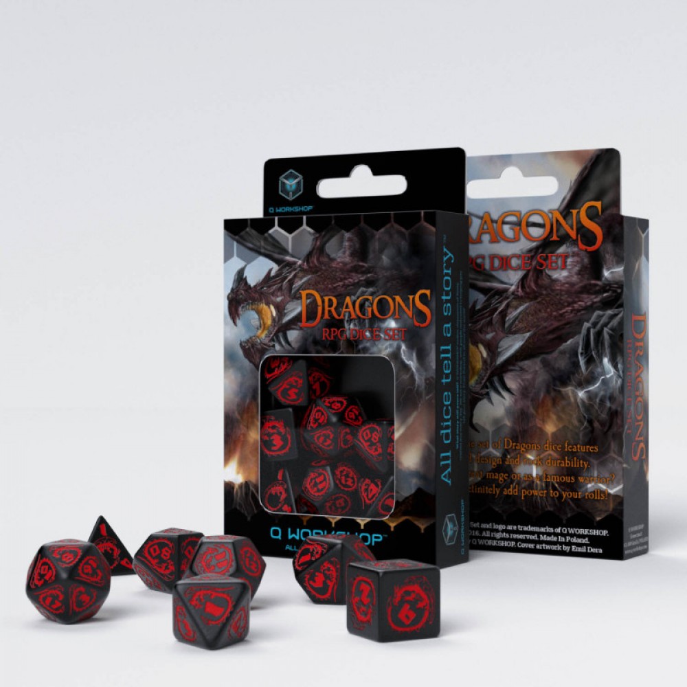 Dragons Dice Set: Onyx
