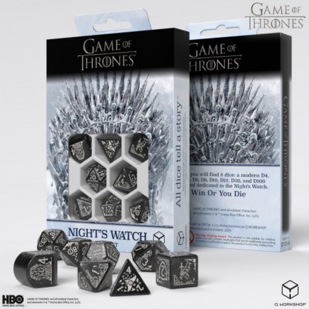 Game of Thrones. Night's Watch Dice Set.