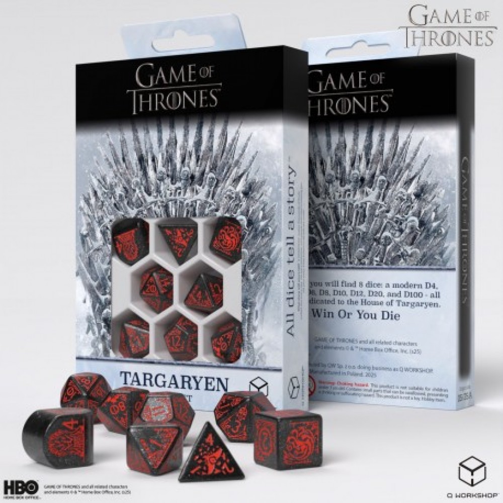 Game of Thrones. Targaryen Dice Set.