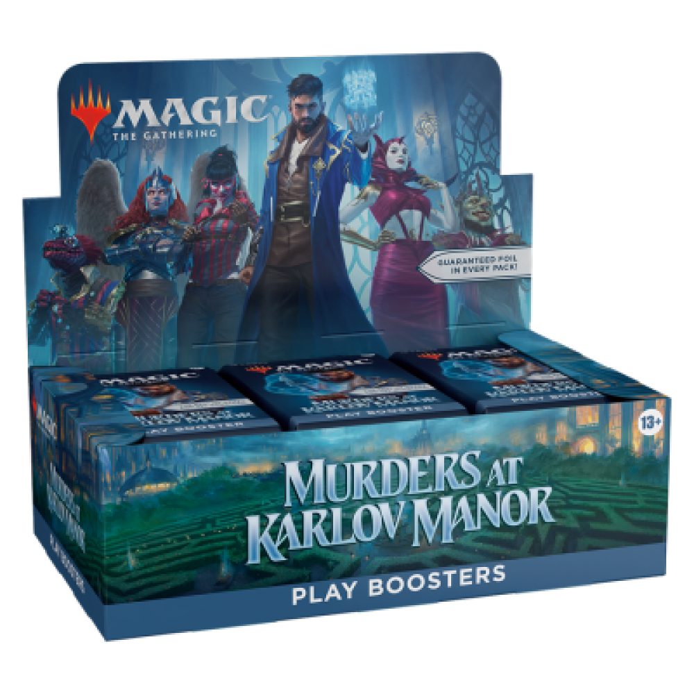 MAGIC THE GATHERING: MURDERS AT KARLOV MANOR EN PLAY BOOSTER DISPLAY