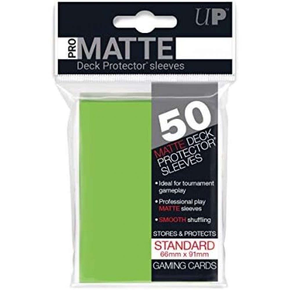 UP 50 PRO MATTE SLEEVES STANDARD-LIME GREEN