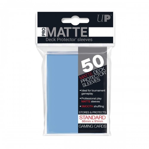 UP PRO 50 Matte Sleeves-Light Blue