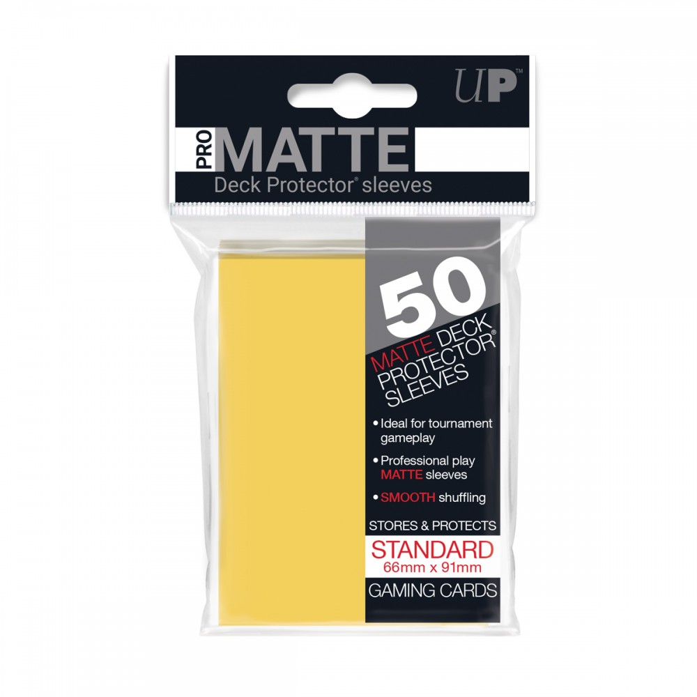 UP 50 PRO MATTE SLEEVES STANDARD- YELLOW