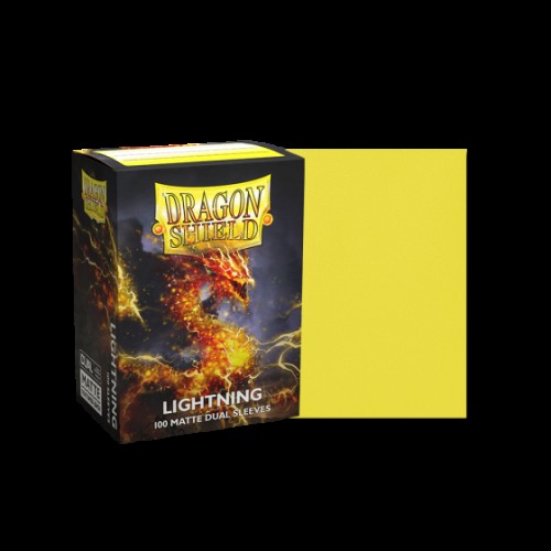 Dragon Shield 100 Matte Dual Sleeves-Lightning