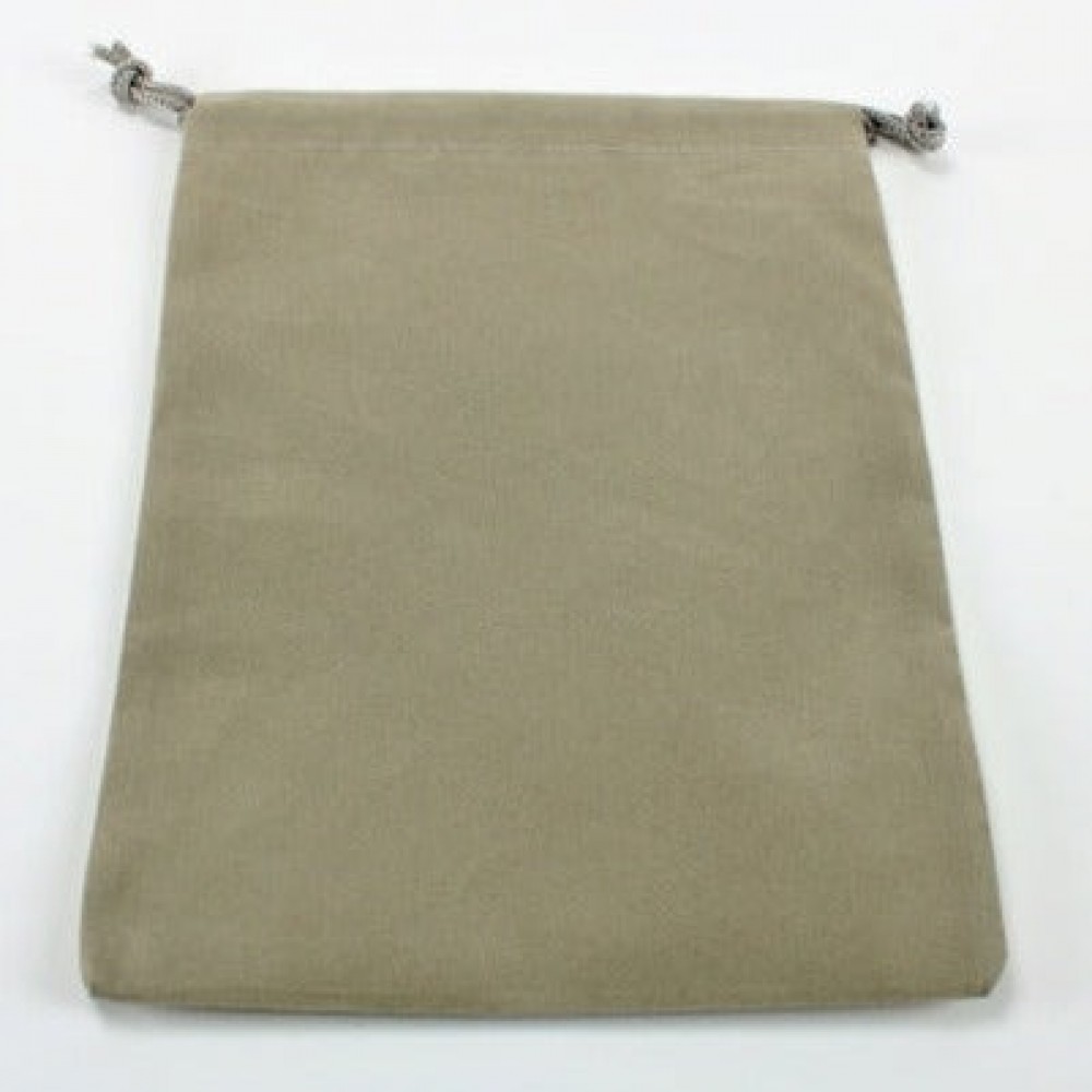 Small Grey Suedecloth Dice Bags