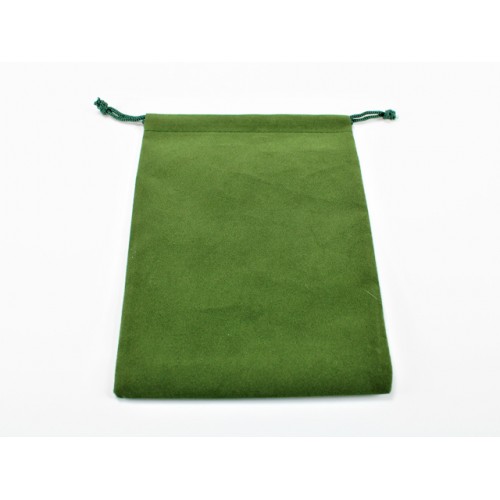 Large Green Suedecloth Dice Bag