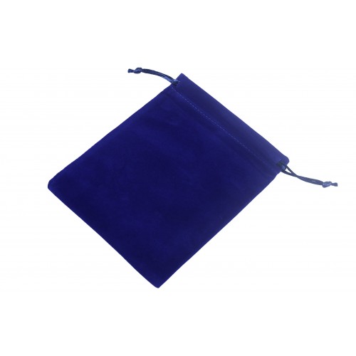 Small Royal Blue Suedecloth Dice Bags