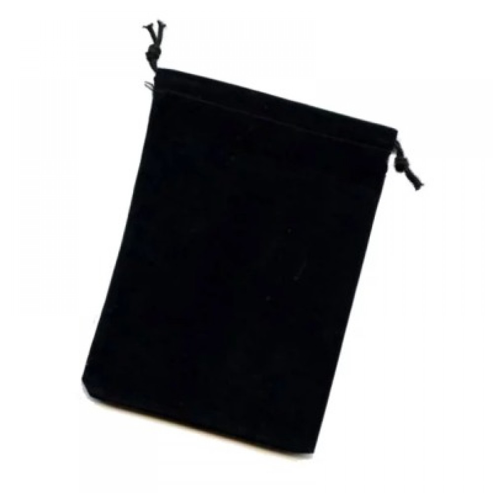 Large Black Suedecloth Dice Bags