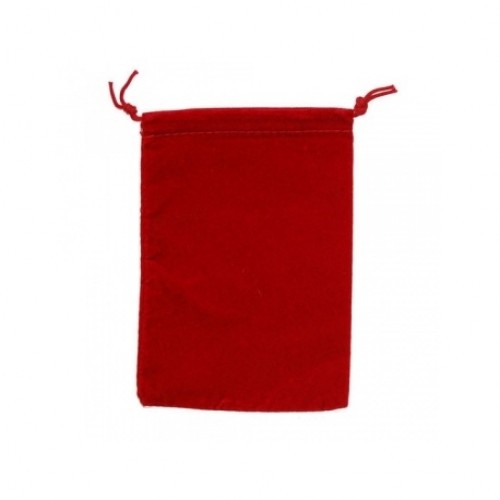 Large Red Suedecloth Dice Bags