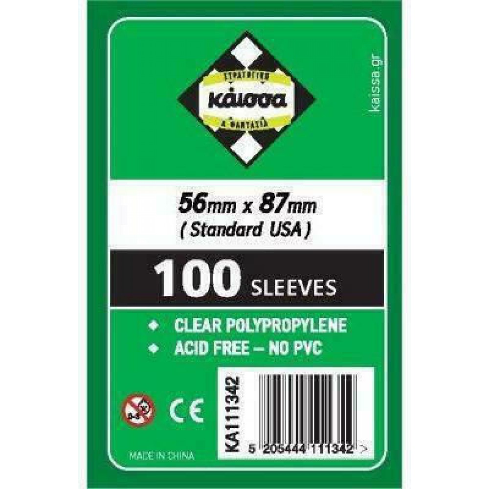 Kaissa 100 Sleeves Clear (Standard USA)