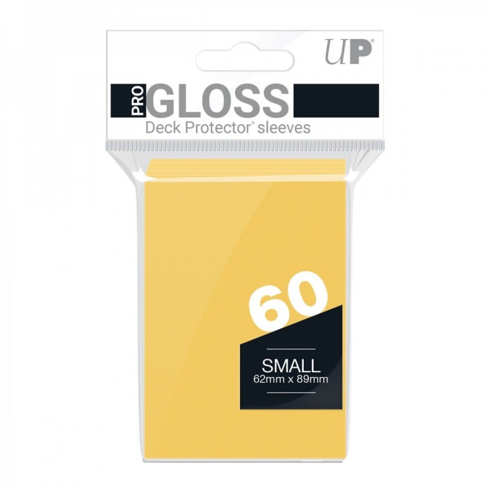 PRO-Gloss Small Deck Protector Sleeves (60ct) Yellow