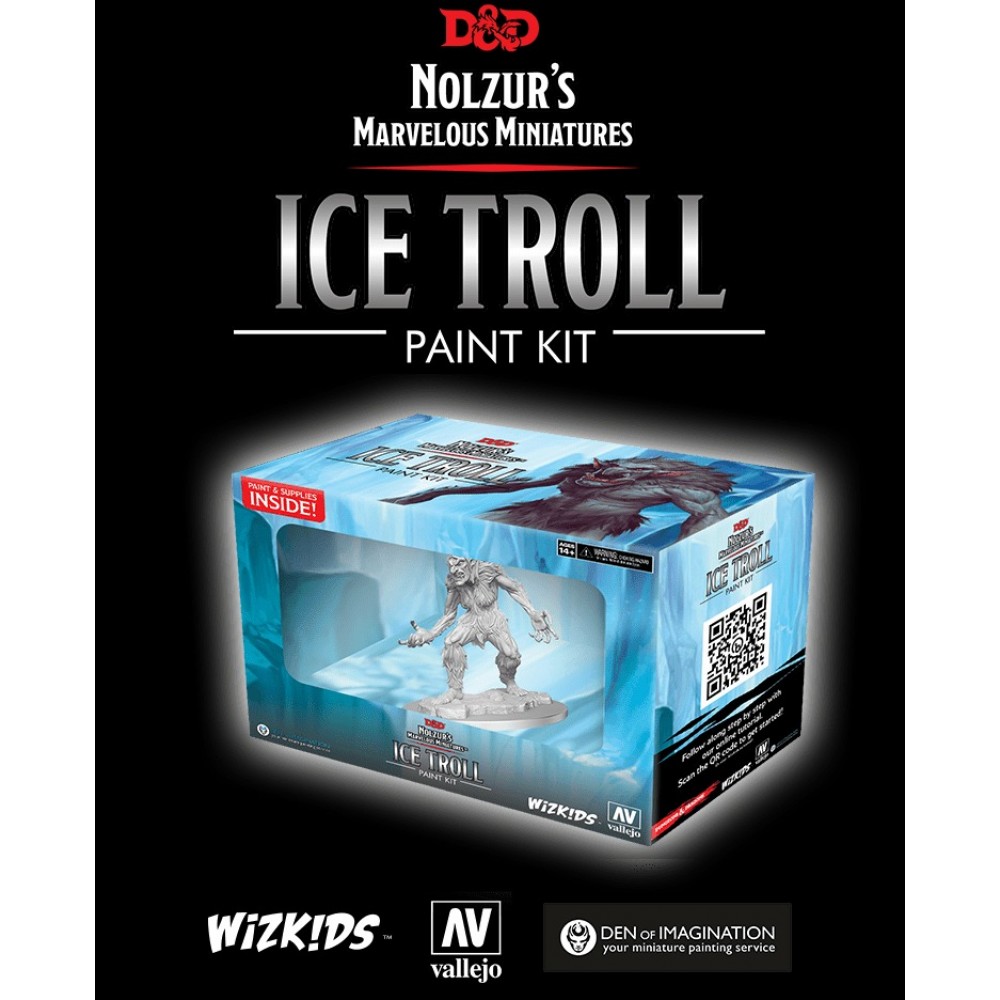 D&D Nolzur's Mini: Ice Troll Paint Kit